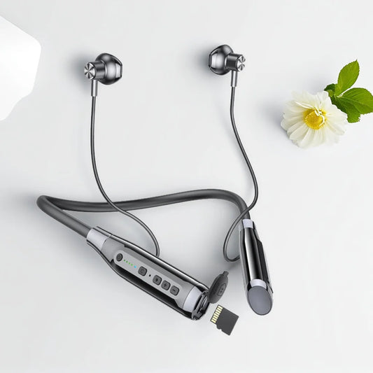 EARDECO 100 Hours Endurance Bluetooth Headphone Neckband Wireless Headphones Bass Auriculares Bluetooth Earphone with Mic Stereo