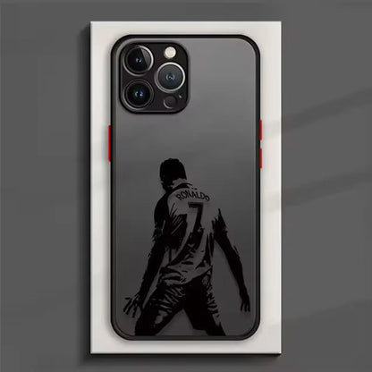 Famous Football Star Cristiano Ronaldo Number 7 Jersey For iPhone Case 16 15 14 13 12 11 Pro XR XS Max 7 8 Plus Phone Y2K Cover