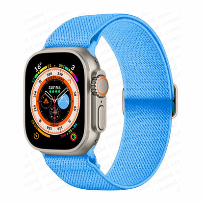 Scrunchie Strap for Apple watch band 45mm 44mm 40mm 41mm 42mm 46mm 49mm Elastic Nylon bracelet iWatch 11 10 9 8 7 6 se Ultra 3/2