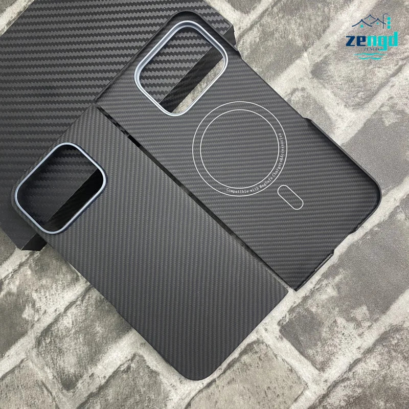 For Google Pixel 10 Pro Fold Kevlar Magnetic Slim Case - Business Foldable Armor with Magnetic Hinge Shockproof Design