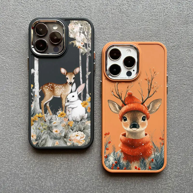 Christmas Santa Elk Silicone Phone Case For IPhone 12 13 11 Pro Max 14 15 16 Pro Max Plus XR XS X 7 8 SE2 Shockproof Back Cover