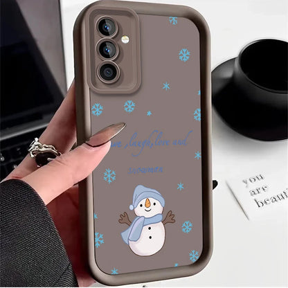 Christmas Tree Case for Samsung Galaxy S25 Ultra Plus S24 S23 S22 S21 S20 FE A73 A72 A71 A56 A55 A54 5G A52 A52S A51 4G Cover