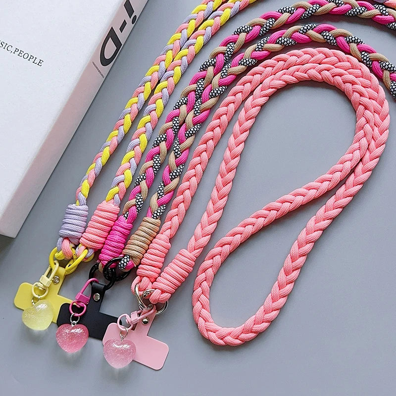 Creative Cartoon Mobile Phone Universal Lanyard Crossbody Long Rope Lanyard Rope Cartoon Decorative Pendant Accessories
