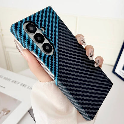 Luxury For Magsafe Magnetic Carbon Fiber Hinge Case For Samsung Galaxy Z Fold 7 6 5 Ultra Thin PC Protection Cover For ZFold7
