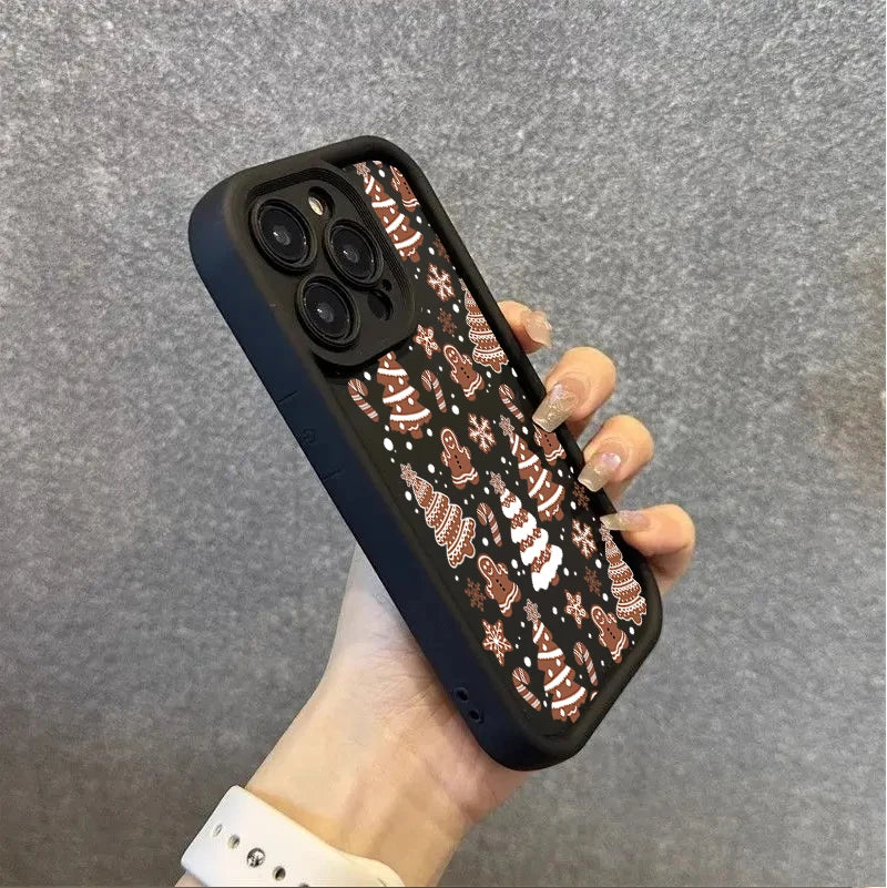 Merry Christmas Tree Gift Case For Google Pixel 8A 7A 9 Pro XL 7 8 PRO 7Pro Pixel7A Phone Casing Solid Color  Soft TPU