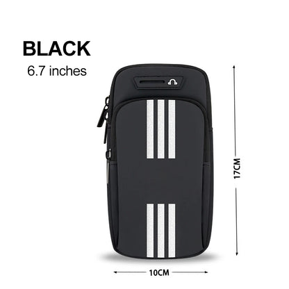 Sports Bag For Mobile Phone Armband For Jogging Cell Phone Accessories Woman mp3/mp4 Bags PU Hand Bag For Running Waterproof - covers4phones