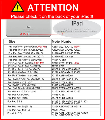 With Pencil Holder Funda for iPad pro 12.9 air 11 13 11th 11 M3 10.5 10.2 iPad Air 5th 4th 10th Gen 10.9 iPad Air1 2 6th 5th 9.7