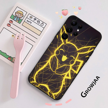 Pikachu Charizard Mimikyu Phone Case For Samsung Galaxy S25 S24 S22 S23 Ultra S21 S20 Plus 5G Protective Silicone Funda