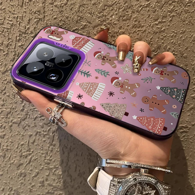 Santa Claus Frosted Case for Xiaomi Mi 15 14 14T 13 13T 12 12T 12X 12S 11 Lite POCO F6 F5 X6 X5 X3 M6 Pro 5G 4G M5S Hard Cover