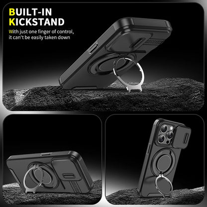 360°Rotating Hidden Metal Ring Car Holder Soft TPU+Hard PC Bumper Phone Case For IPhone 15 Pro Max 13 12 11 14 16 Pro Max Plus