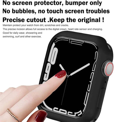 Soft Silicone Case For Apple Watch 46mm 44mm 45mm 40mm 41 49mm 38 42 mm Protection Shell Cover iWatch Series Ultra 10 9 8 7 SE 6