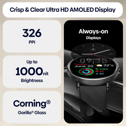 Zeblaze GTR 3 Pro AMOLED Display Make/Answer Phone Calls Smart Watch 316L Stainless Steel  Fitness Smartwatch For Men Women