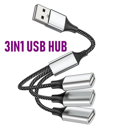 USB Hub Extensions 3 Port Type C Hub USB Splitter Data Transmission High Speed OTG Adapter For Computer Xiaomi Macbook Pro Air
