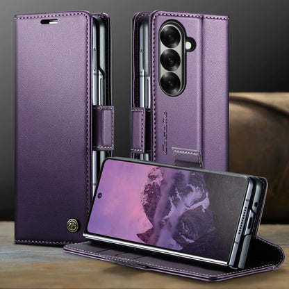 CaseMe Retro New PU Leather Magnetic Book Phone Case For Samsung Galaxy Z Fold 7 6 5 Wallet Flip Case For Samsung Galaxy Z Fold7