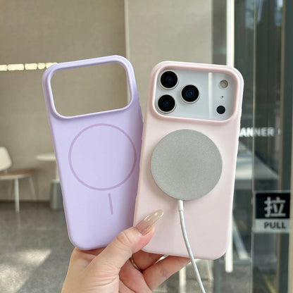 Official Orange Silicone Magnetic For Magsafe Phone Case For iPhone 17 Air 16 15 14 13 12 11 Pro Max Plus Wireless Charge Cover