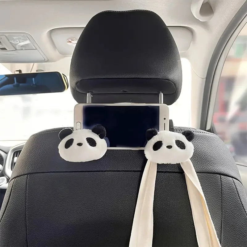 2 Car Hooks, Car Interior Seats, Rear Multifunctional Cute Cartoon Panda Storage Hooks
