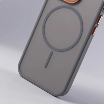 Luxury Matte Translucent Magnetic Case For iPhone 16 Pro Max 15 14 Plus 13 Pro 12 For Magsafe Wireless Charging Shockproof Cover