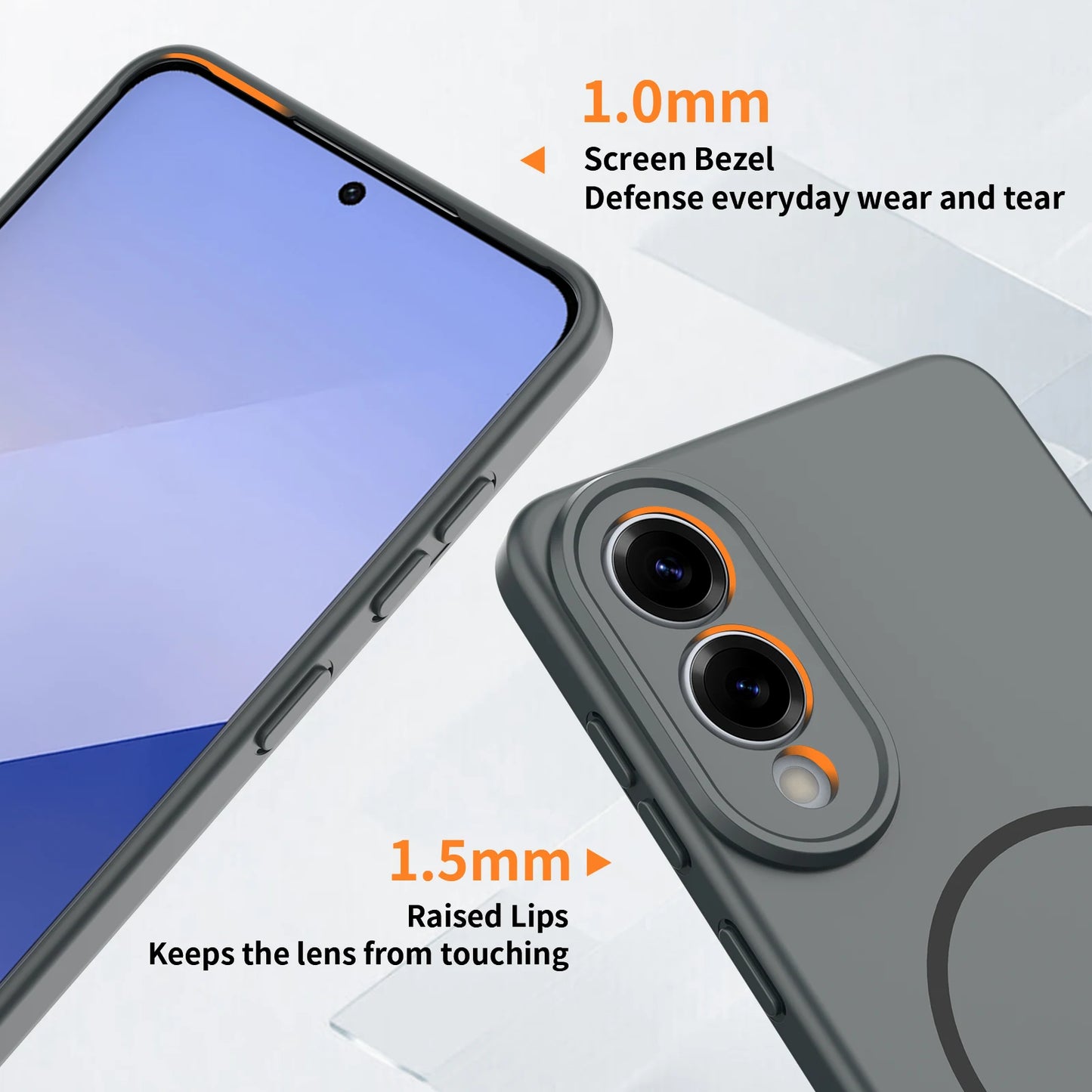 For Samsung Galaxy S25 Edge Case Fashionable Color Skin-friendly Magnetic PC Cover For Samsung S25Edge Shockproof Bumper Funda