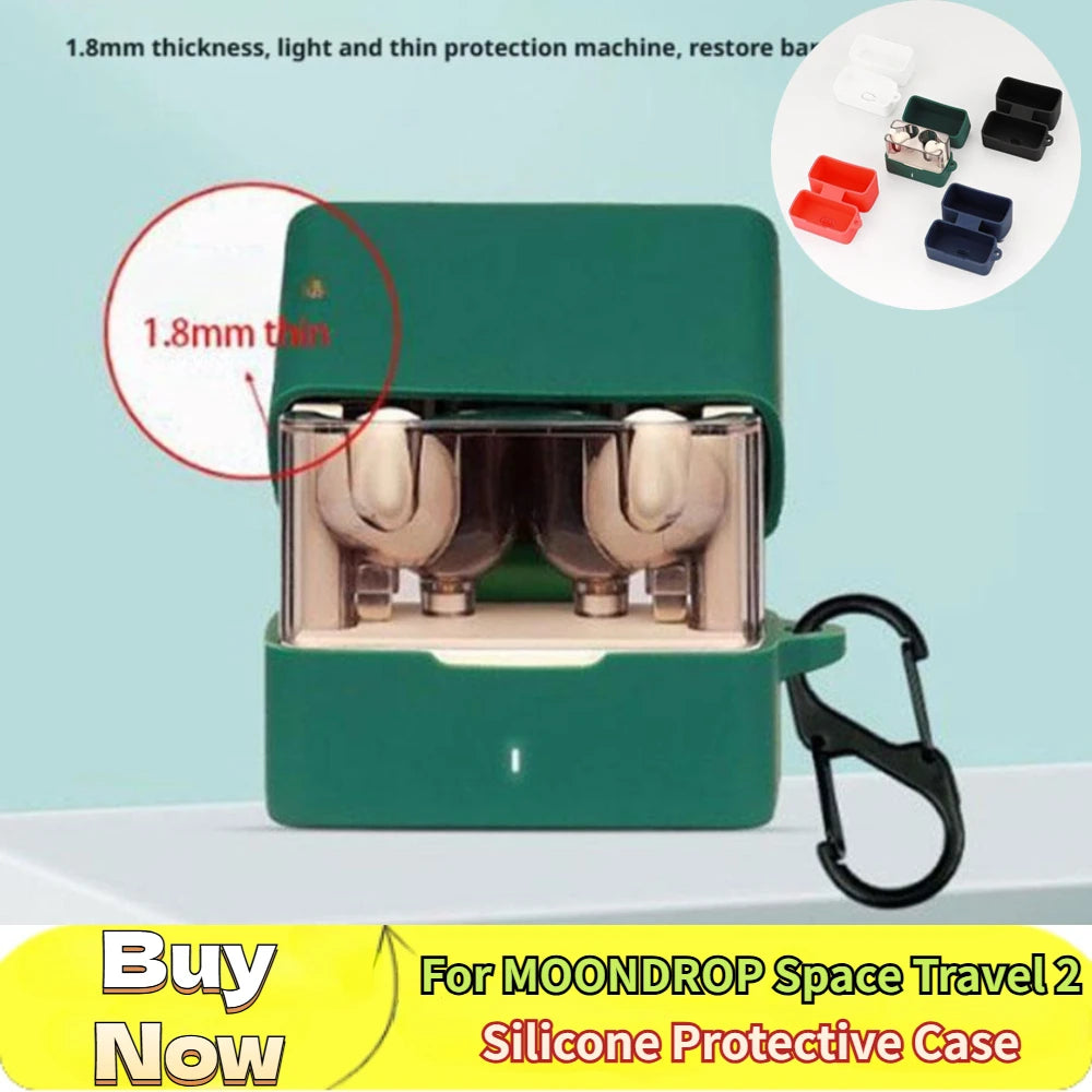 For MOONDROP Space Travel 2 Silicone Protective Case 2025 New Shockproof Earphone Cover for MOONDROP Protectors