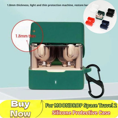 For MOONDROP Space Travel 2 Silicone Protective Case 2025 New Shockproof Earphone Cover for MOONDROP Protectors