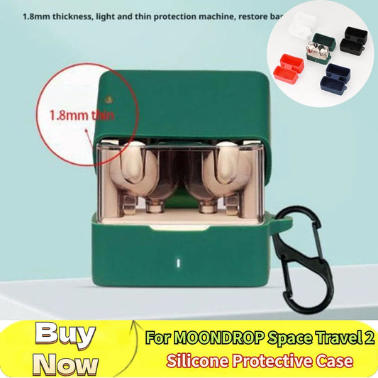 For MOONDROP Space Travel 2 Silicone Protective Case 2025 New Shockproof Earphone Cover for MOONDROP Protectors