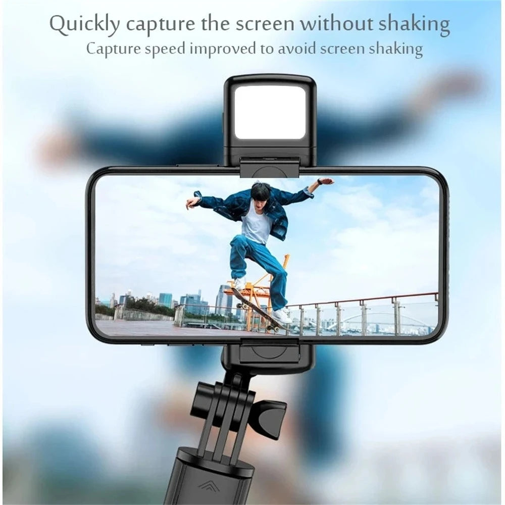 F2 10 Mobile Phone Live Holder Smartphone Retractable Wireless Live Broadcast Stand Dimmable Selfie Stick LED Fill Light Video