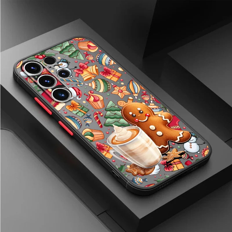 Christmas Style Pattern Case for Samsung Galaxy S22 Plus S20 S21 S10 S25 Edge S9 S24 FE S23 Ultra Back Phone Cover