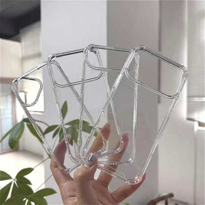 New Four-corner anti-drop Clear Case for iPhone 17 17 Air 17 Pro Max Shockproof transparent hard Cover for 17Pro with Feature