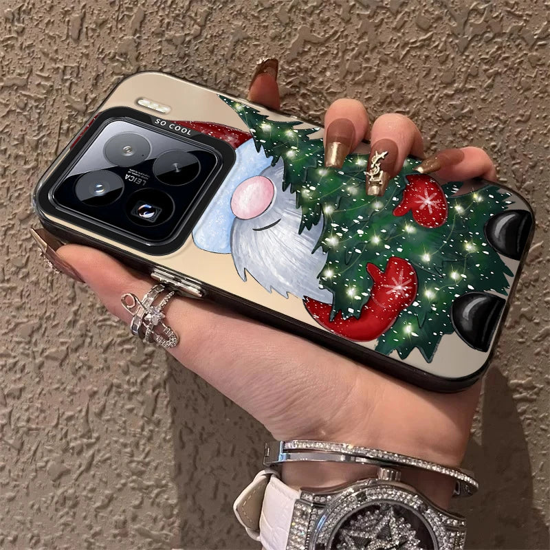 Santa Claus Frosted Case for Xiaomi Mi 15 14 14T 13 13T 12 12T 12X 12S 11 Lite POCO F6 F5 X6 X5 X3 M6 Pro 5G 4G M5S Hard Cover