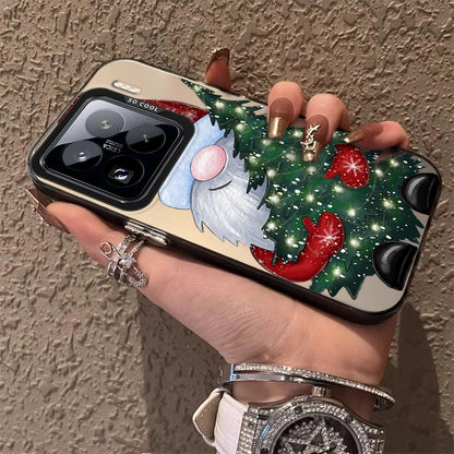 Santa Claus Frosted Case for Xiaomi Mi 15 14 14T 13 13T 12 12T 12X 12S 11 Lite POCO F6 F5 X6 X5 X3 M6 Pro 5G 4G M5S Hard Cover