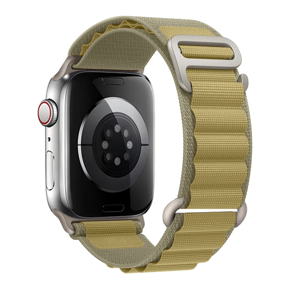 for Apple watch Straps 45mm 46mm 49mm 42mm iwatch Band 44mm 41mm 40mm Nylon Alpine bracelet correa Series 10 9 8 7 6 SE Ultra 2