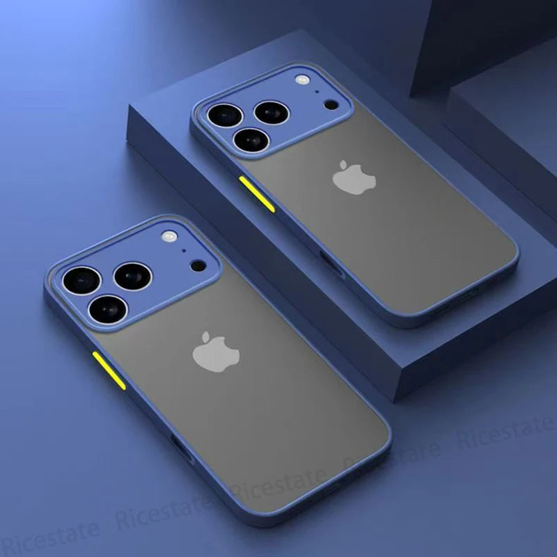 New Armor Shockproof Matte Hard Case For iphone 17 Pro Max 17 Air Cover for iphone17 Pro Max Silicone Frosted Back Cover Case