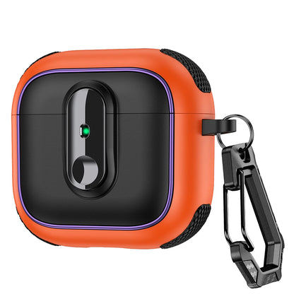 Armor Lock Earphone Cover For AirPods 4 Pro2 3 2 1 Case TPU PC Shockproof Headphone Coque For AirPods Pro 2 2nd 4th Gen Cases