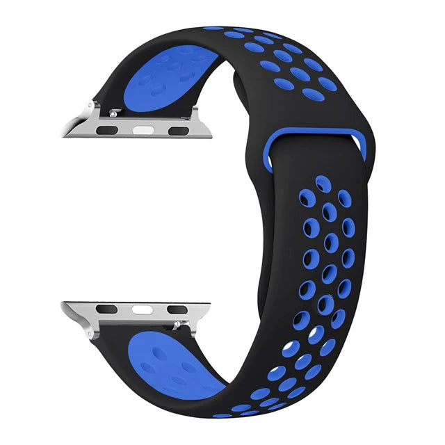 Silicone Watch Strap For Apple Ultra 2 49MM Sports Band For Iwatch Series 10 9 8 7 6 SE 46mm 45MM 41MM 44MM 42MM Breathable Band