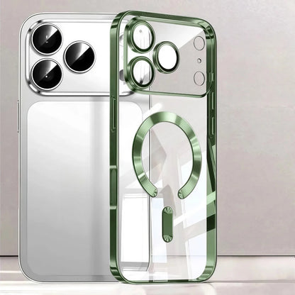 Luxury For Magsafe Magnetic Plating Phone Case For iPhone 17 Air Pro Max 17Pro Bumper Case For iPhone17 Pro Max Clear Back Cover
