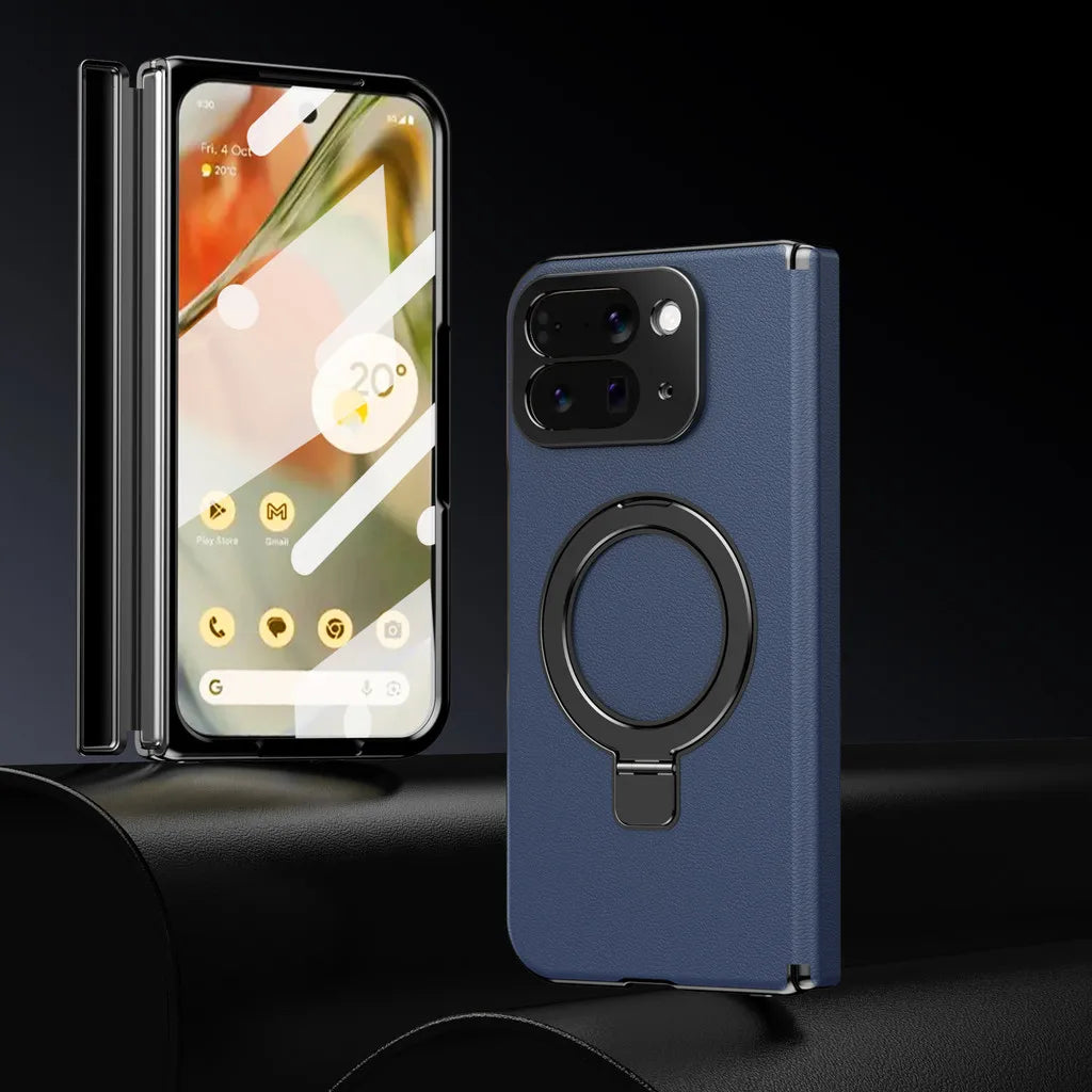 Magnetic Hinge Case For Google Pixel 10 Pro Fold 360 Full Protection Screen Glass Wireless Magnetic Holder Cover