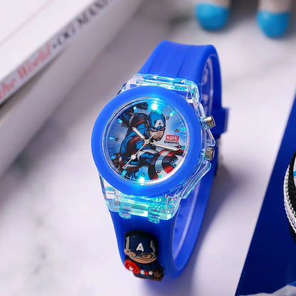 3D Mickey Children Watches Girls Color Light Source Silicone Minnie Kids Watch Ladies Quartz Clock Gifts Relogio Feminino - covers4phones