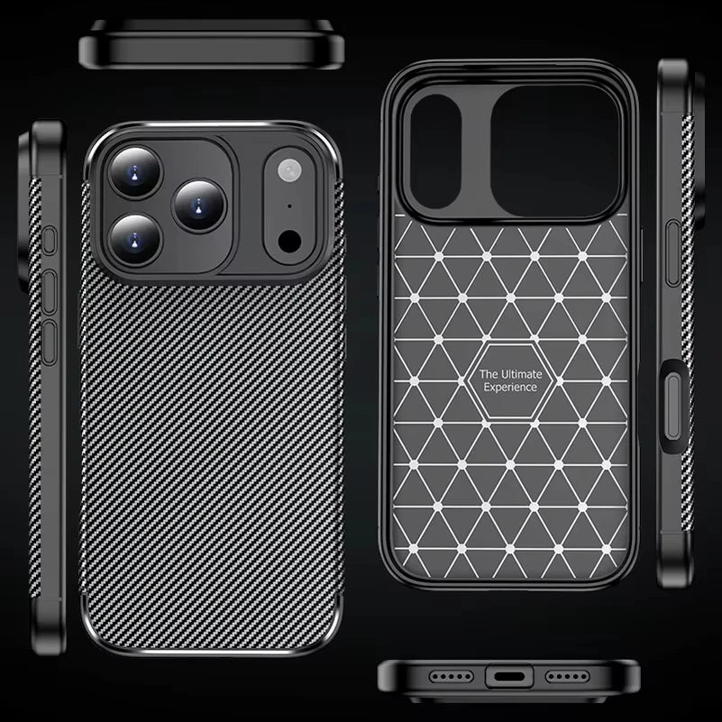 Carbon Fiber Pattern For iphone 17Promax 17 Air 17pro Phone Case Fashionable Anti-Fall Sensation Protective Cover for High