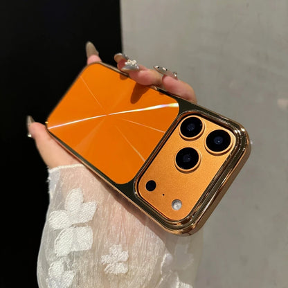 Luxury Laser Texture Plating Phone Case for iPhone 14 15 16 Plus 17 AIR 13 12 11 16 17 Pro Max Shockproof Protector Cover