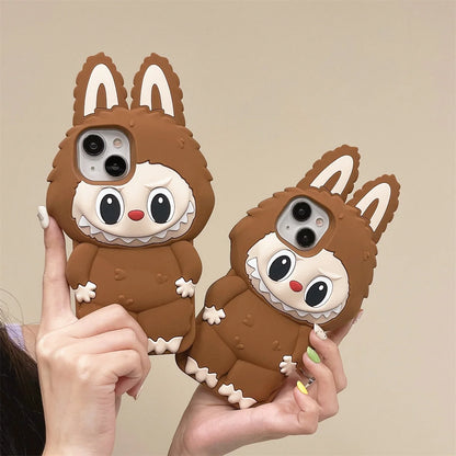 Stereoscopic Tab Suitable For iPhone 15 Pro Max Phone Case 14 13 Pro Silicone Soft Case 12 11 Full Protective Case