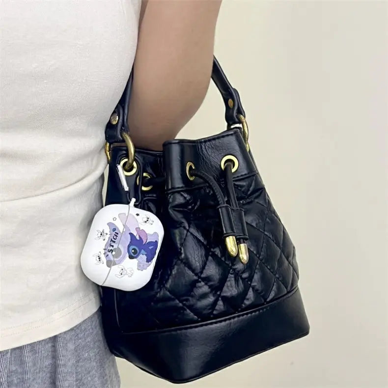 Cute Matte Stitch Case for Samsung Galaxy Buds 3 Headphone Case Cartoon Disney Earphone Bag for Galaxy Buds3 Pro