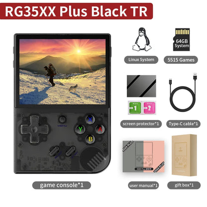 ANBERNIC RG35XX Plus/RG35XX Retro Handheld Game Console 3.5″ IPS Screen Linux Portable Video Game Player Support HD-M-I TV Output