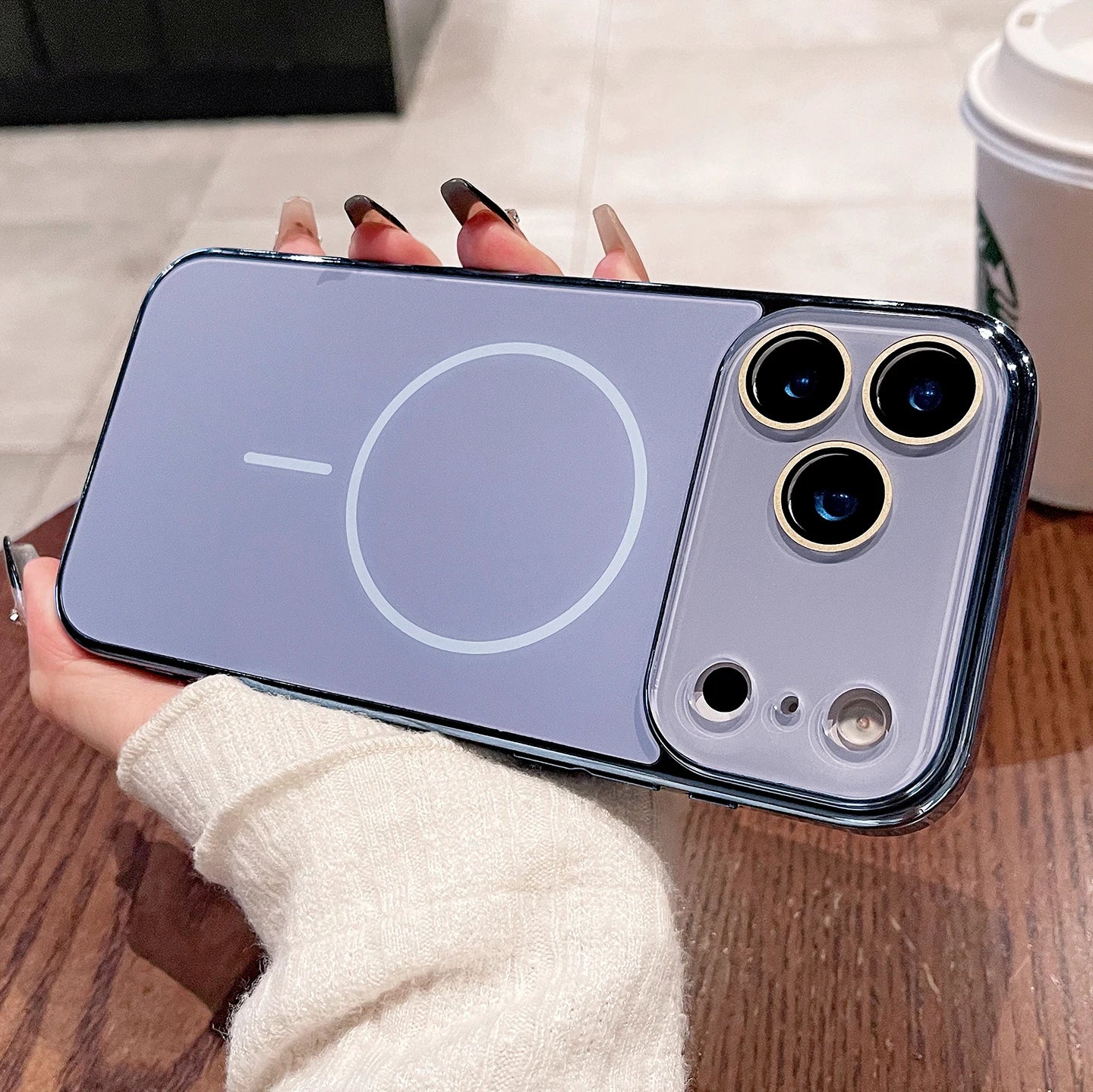 Luxury Plating Bumper Hard Case For iPhone 17 Air 16 15 14 13 12 11 Pro Max For Magsafe Magnectic Glass Camera Protection Cover