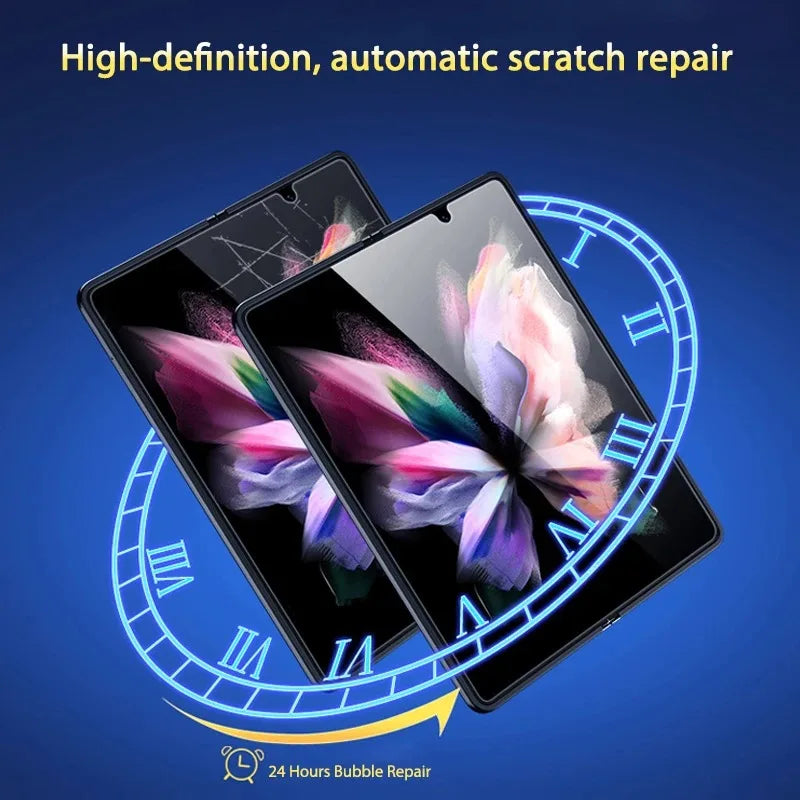 Diamond Tpu Hydrogel Film For Samsung Galaxy Z Fold 7 6 5 4 3 2 Anti oil Stains Screen Protector Flip 7 FE 6 Front Back Fold7 5G