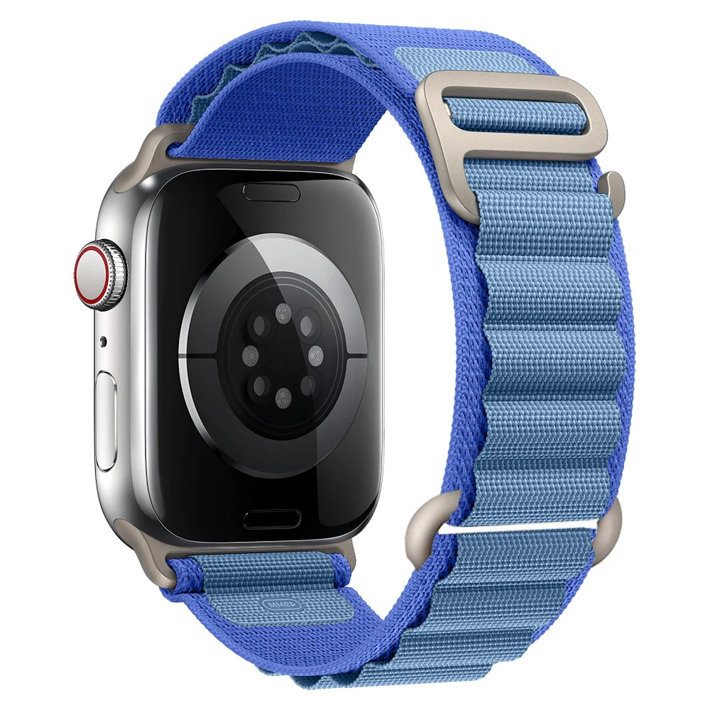 for Apple watch Straps 45mm 46mm 49mm 42mm iwatch Band 44mm 41mm 40mm Nylon Alpine bracelet correa Series 10 9 8 7 6 SE Ultra 2