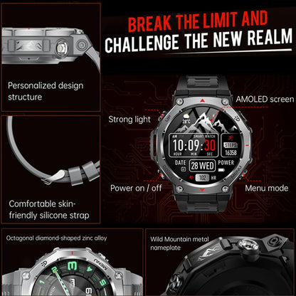 2026 New T-Rex 3 Military Grade Sports Smart Watch GPS Motion Track 5 ATM Waterproof Heart Rate HD Bluetooth Call Smartwatch Men