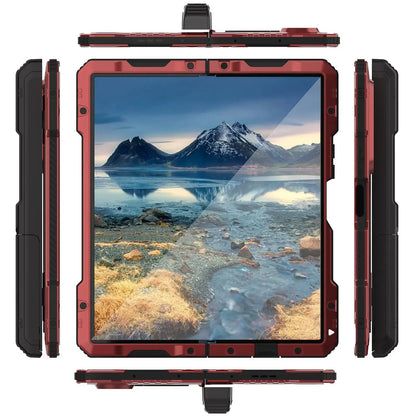 Aluminum Metal Armor Phone Case Z Fold 7 4 Shockproof Rugged Cover Full Protector For Samsung Galaxy Z Fold 6 5 Heavy Duty Shell