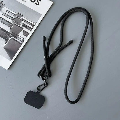 120-150cm Crossbody Phone Lanyard Anti-Loss Adjustable Nylon Strap For Sport Travel Lightweight Durable Cellphone Neck Strap