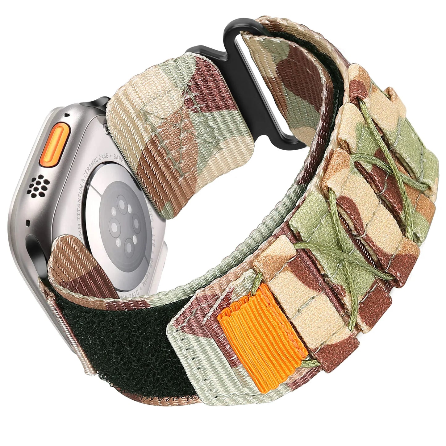 Tactical Strap for Apple Watch Band 49 45mm 44mm 41 40mm Nylon Alpine Trail Loop Bracelet for IWatch Series Ultra 2 9 8 7 5 6 Se