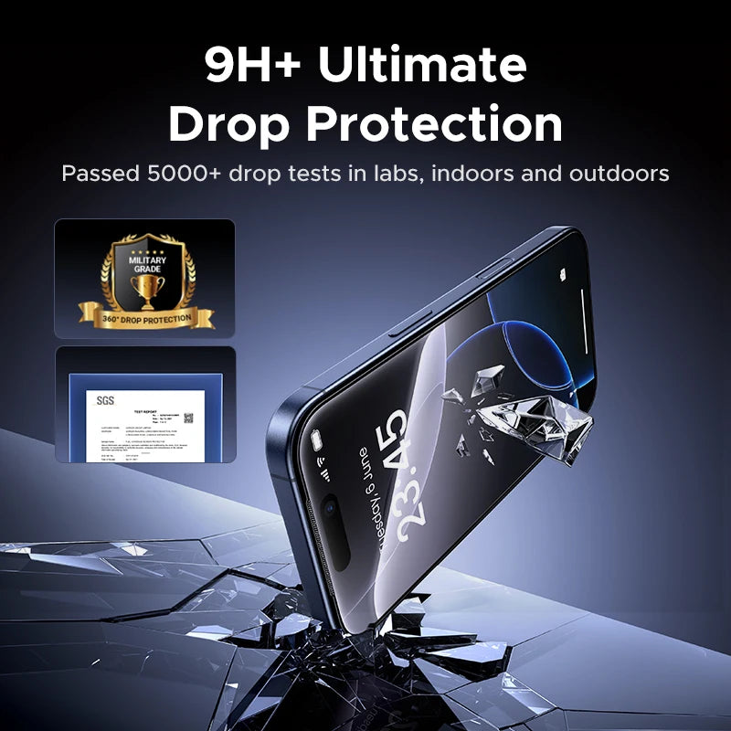 UGREEN 1/2pcs Dust-free Screen Protector For iPhone 17 Pro Max Tempered Glass For iPhone 17 Pro Screen Protectors 17Pro Air Film